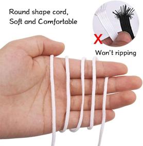 img 2 attached to Versatile 109 Yard Soft Elastic Cord Rope - 3mm, 🧵 1/8 inch - Ideal for Homemade Ear Loops, Sewing, and DIY Crafts