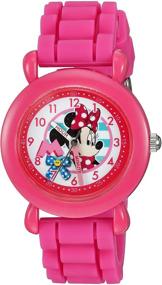 img 4 attached to 🕰️ Magical Timekeeping: Disney Minnie Quartz Plastic Silicone Girls' Watches