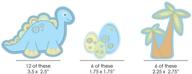 🦕 big dot of happiness baby boy dinosaur cut-outs - diy shaped baby shower decorations - 24 count logo