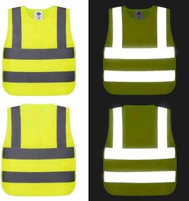 img 2 attached to 🚸 Yellow Kids Safety Reflective Vest for Enhanced Children's Visibility - Ideal for Volunteers in Occupational Health & Safety