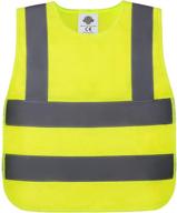 🚸 yellow kids safety reflective vest for enhanced children's visibility - ideal for volunteers in occupational health & safety логотип