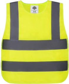 img 4 attached to 🚸 Yellow Kids Safety Reflective Vest for Enhanced Children's Visibility - Ideal for Volunteers in Occupational Health & Safety