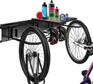 🚲 wallmaster wall mount bike storage rack with storage shelf - garage bike rack hangers hooks for bicycles, helmets, and accessories logo