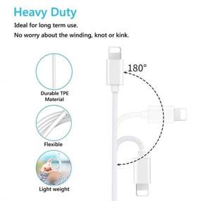 img 3 attached to 🔌 3-футовый аудио кабель Veetone для iPhone - сертифицирован Apple MFi, Lightning к 3.5 мм аудио стерео кабель для iPhone 13/13 Pro/12/11/XS/XR/X 8 7/iPad/iPod для автомобильного стерео/динамика/наушников, поддерживается iOS 15 (белый)