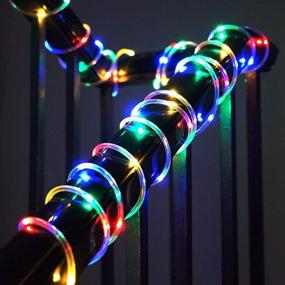 img 1 attached to 🔋 COHOYA Battery Operated Rope String Fairy Strip Lights – 8 Modes Remote Control, Waterproof LED Light for Christmas Decoration – 33 ft 100 LED, Multicolor