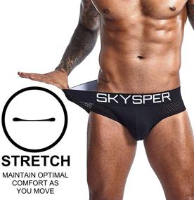 img 1 attached to 🩲 SKYSPER Men's Jockstrap: Breathable Mesh Cotton Jock Straps for Enhanced Comfort and Support in Men's Athletic Underwear