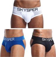 🩲 skysper men's jockstrap: breathable mesh cotton jock straps for enhanced comfort and support in men's athletic underwear логотип