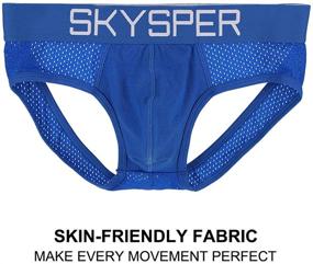 img 2 attached to 🩲 SKYSPER Men's Jockstrap: Breathable Mesh Cotton Jock Straps for Enhanced Comfort and Support in Men's Athletic Underwear