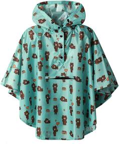 img 4 attached to 🌂 Stay Dry in Style: Girls X-Large Waterproof Rain Poncho