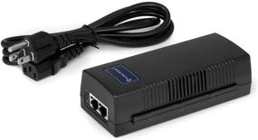 img 1 attached to 🔌 Amcrest Active Gigabit PoE Injector Adapter, IEEE 802.3 10BaseT and IEEE 802.3u 100BaseTx Compliant, Up to 100-Meter Range; FSE801G