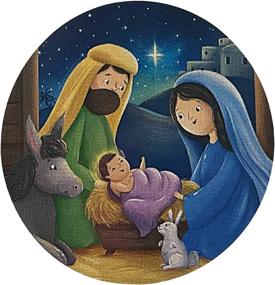 img 1 attached to 🎅 Enchanting Assortment of Nativity Scene Stickers for the Whole Family