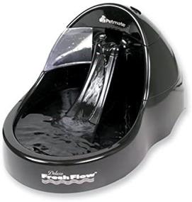 img 1 attached to Black Medium Petmate Deluxe 🖤 Fresh Flow Pet Fountain - Enhanced SEO