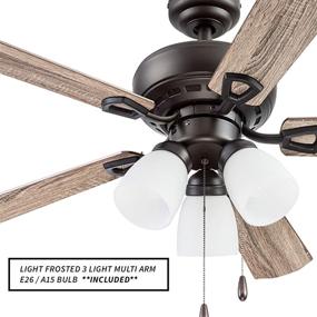 img 1 attached to 🏟️ Miller Park Ceiling Fan 44 in Bronze - Portage Bay 51442