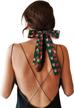 mengmeng angel mengmeng angel womens silk fashion printed neckerchief hair tie band handbag handle ribbon scarfs women's accessories and scarves & wraps logo