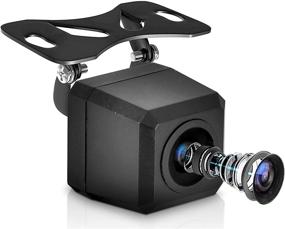 img 4 attached to Marine Grade Waterproof Front Rear Camera - Universal Mount with Distance Scale Lines - Backup Parking/Reverse Assist Cam with Night Vision LED Lights - 420 TVL Resolution & RCA Output - Pyle PLCM37FRV