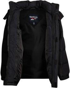 img 3 attached to Детская зимняя куртка Reebok - утепленный ветровка пуховик Bubble Puffer (размеры 4-20) - улучшить SEO