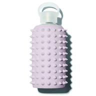 🍶 bkr little spiked lala - 16oz - lavender fog glass water bottle - dishwasher safe, bpa free, with removable silicone sleeve logo