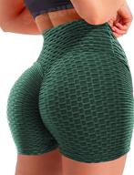 🍑 seasum women's brazilian booty leggings shorts - textured anti-cellulite scrunch butt lift for workouts logo