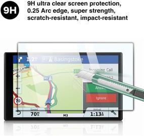 img 3 attached to 📱 YEE PIN DriveSmart 65 6.95" Display Glass Screen Protector & Traffic GPS Navigator - Touch Screen Protector for DriveSmart 65