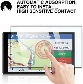img 1 attached to 📱 YEE PIN DriveSmart 65 6.95" Display Glass Screen Protector & Traffic GPS Navigator - Touch Screen Protector for DriveSmart 65