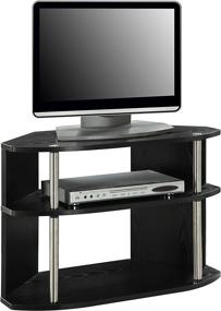 img 2 attached to 📺 Convenience Concepts Designs2Go TV Stand with Swivel Feature in Black