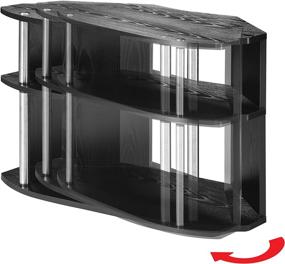 img 1 attached to 📺 Convenience Concepts Designs2Go TV Stand with Swivel Feature in Black