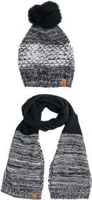 img 2 attached to ❄️ Stay Warm in Style: Free Country Women's Matching Knit Scarf and Beanie Thermal Set