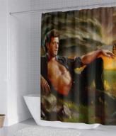 🖼 goldblum sorcerer custom oil painting shower curtain - waterproof fabric, 66x72 inch, bathroom decoration with 12 hooks logo