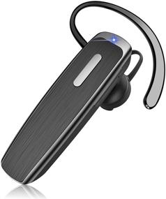 img 4 attached to 🎧 RIYO Bluetooth-гарнитура V5.0: ультралегкий гарнитур со свободными руками, HD-стерео и 22 часами разговоров для iPhone Samsung Android Trucker Driver.