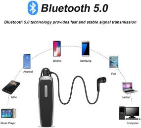 img 1 attached to 🎧 RIYO Bluetooth-гарнитура V5.0: ультралегкий гарнитур со свободными руками, HD-стерео и 22 часами разговоров для iPhone Samsung Android Trucker Driver.