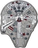 🌟 маленький ковер с принтом звездных войн millennium falcon: украсьте свой интерьер галактическим стилем! логотип