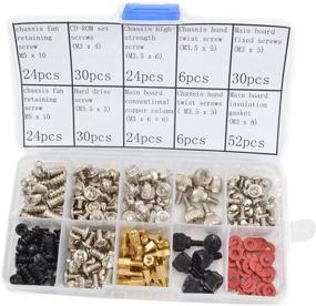 img 2 attached to 🔩 Kalanution 250pcs PC Screws & Standoffs Set Assortment - Complete Kit for Motherboard, Hard Drive, Computer Case, and More!