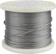 🔗 800 feet cable railing 1/8" t316 marine grade stainless steel wire rope for cable railing kit hardware - non-magnetic logo