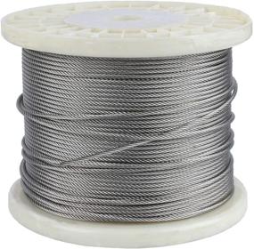 img 4 attached to 🔗 800 Feet Cable Railing 1/8" T316 Marine Grade Stainless Steel Wire Rope for Cable Railing Kit Hardware - Non-Magnetic