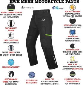 img 3 attached to HWK Motorcycle Motocross Trousers Waist30 32 Motorcycle & Powersports