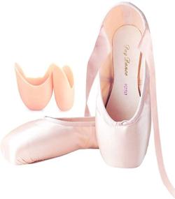 img 1 attached to Enhance Your Performance with Daydance Professional Ballet Pointe Silicone Girls' Shoes