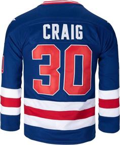 img 4 attached to 🏒 Vintage 1980 Team USA Ice Hockey Jersey: Eruzione, O'Callahan, Craig #21, #17, #30