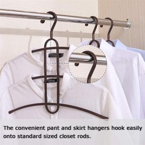 img 1 attached to Upra Shirt Hangers Space Saving Plastic 10-Pack - Ultimate Closet Organizers for Coats, Jackets, Pants, Dresses, Scarves - Non-Slip, Durable & Multi-Functional - Perfect Dorm Room/Apartment Essentials