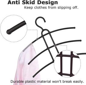 img 2 attached to Upra Shirt Hangers Space Saving Plastic 10-Pack - Ultimate Closet Organizers for Coats, Jackets, Pants, Dresses, Scarves - Non-Slip, Durable & Multi-Functional - Perfect Dorm Room/Apartment Essentials