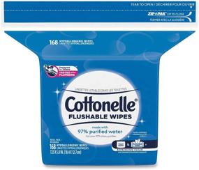 img 1 attached to 🧻 Cottonelle Wipes Refill Pack - 168 Count (Packaging May Vary)