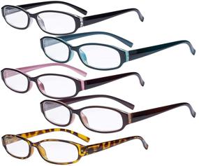 img 4 attached to Eyekepper 5 Pack Reading Glasses: Value-Packed Small Readers for Women, +2.50 Strength