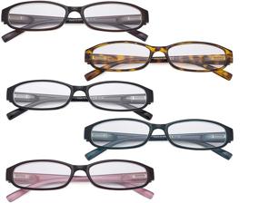 img 3 attached to Eyekepper 5 Pack Reading Glasses: Value-Packed Small Readers for Women, +2.50 Strength