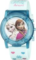 disney kids' fzn3821sr blue watch: digital display analog quartz timepiece logo