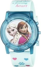 img 3 attached to Disney Kids' FZN3821SR Blue Watch: Digital Display Analog Quartz Timepiece