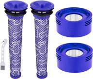 🔍 high-quality anicell replacement filters for dyson v8 - for animal/absolute/motorhead models - compare to part # 965661-01 & 967478-01 logo