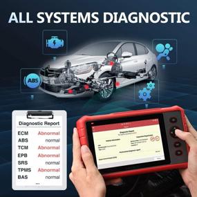 img 2 attached to 🚗 CRP909X: 2021's Latest LAUNCH OBD2 Scanner for All Cars - Reset ABS, IMMO, TPMS, SAS, Oil, EPB, BMS, Injector Coding, AutoVIN - Powerful Automotive Tools with Android 7.1 & Free Updates