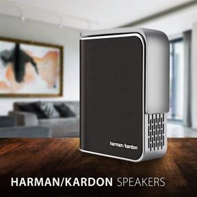 img 2 attached to 🎥 ViewSonic M1 Portable Projector: Dual Harman Kardon Speakers, HDMI, USB Type C, Auto Keystone, Built-in Battery | Stream Netflix with Dongle