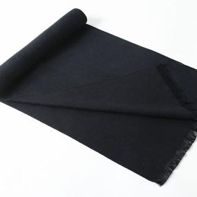 img 2 attached to Mens Winter Cashmere Scarf Ohayomi Men's Accessories