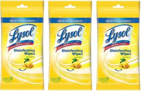 img 4 attached to 🍋 Lysol Disinfecting Wipes To-Go Pack, Lemon Scent, 15 ct (3-Pack)