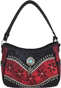 img 3 attached to 👜 Women's Handbags & Wallets with Secret Feathers - Hidden Leather Concealed Shoulder Bags